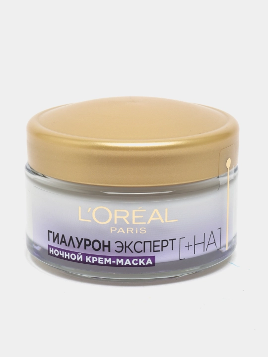 Krem - niqob L'Oreal Paris Hyaluron Expert, tungi va to'ldiruvchi, 50 ml