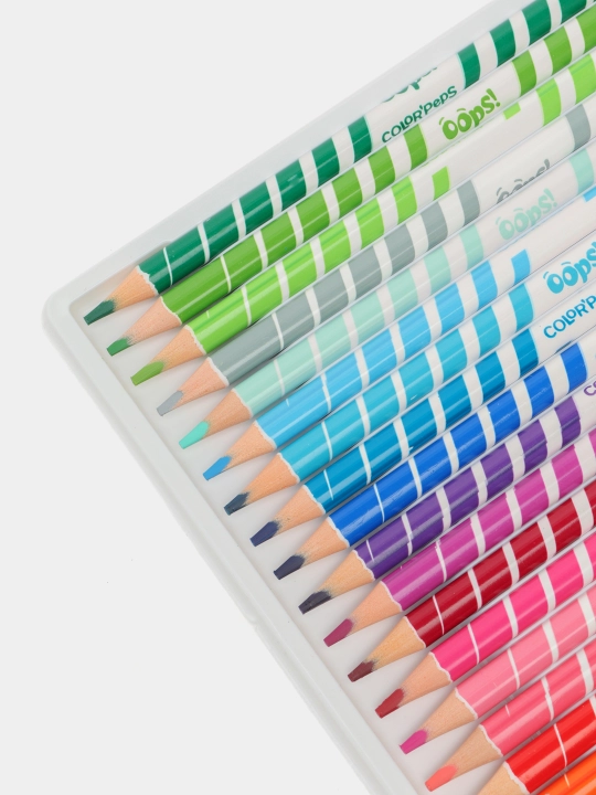 Rangli qalamlar Maped Color'peps, Oops 24 rang,  o'chirgich bilan 832824 q0000010709