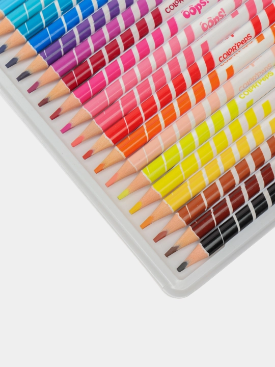 Rangli qalamlar Maped Color'peps, Oops 24 rang,  o'chirgich bilan 832824 q0000010709
