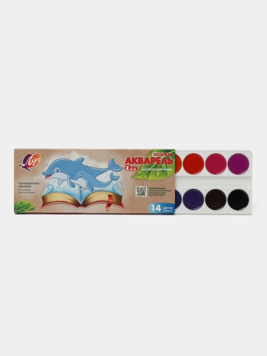 Акварель "ZOO" 14 цв. без  кисти 22С 1418-08 q0000011069 - 