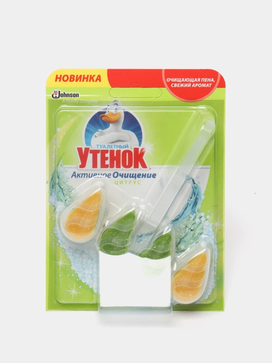Подвесной очиститель унитаза Туалетный Утенок, циртрус, 38.6 г - 