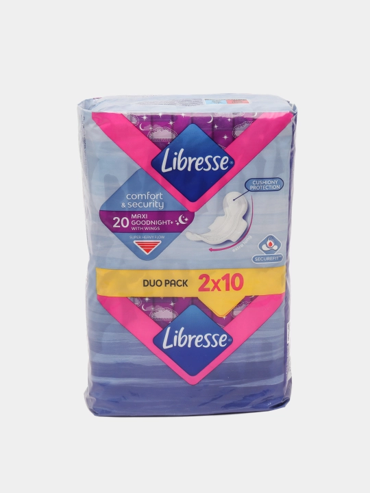 Tungi prokladkalar Libresse Maxi 6 tomchi, 20 dona - 