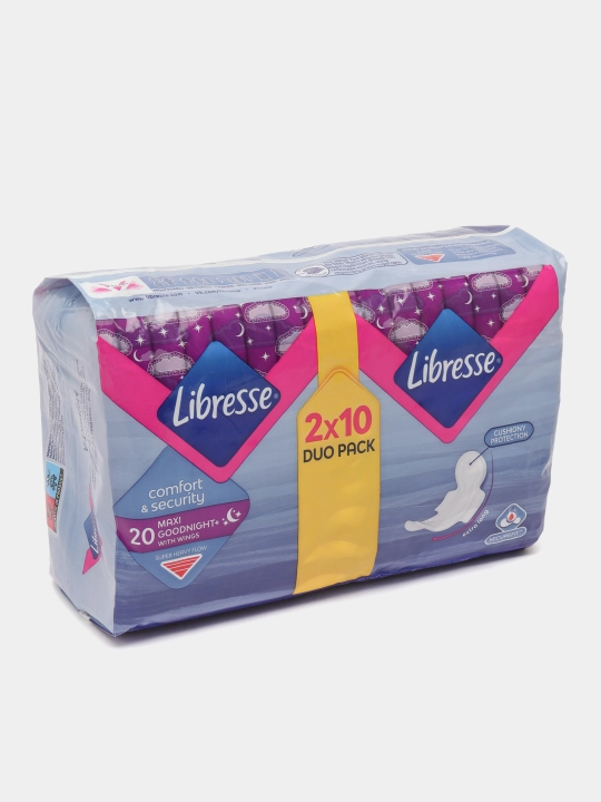 Ночные прокладки Libresse Maxi 6 капель, 20 шт