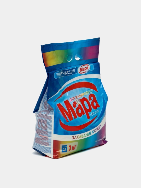 Rangli choyshab uchun kir yuvish kukuni Sontsa Mara poklik namunasi, 3 kg