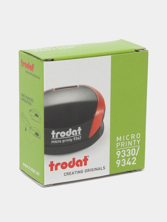 Оснастка для печати Trodat 9342 MicroPrinty, белый, q0000011067