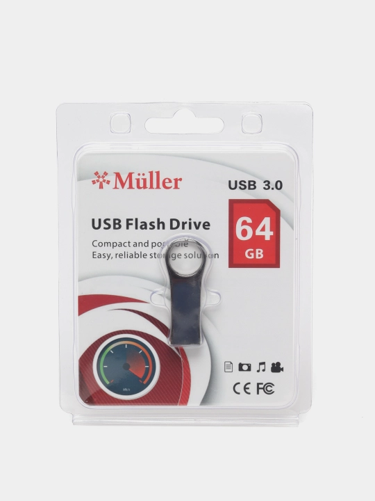 Flesh-disk Muller, metall, 3.0 USBMI-044/64, 64 GB