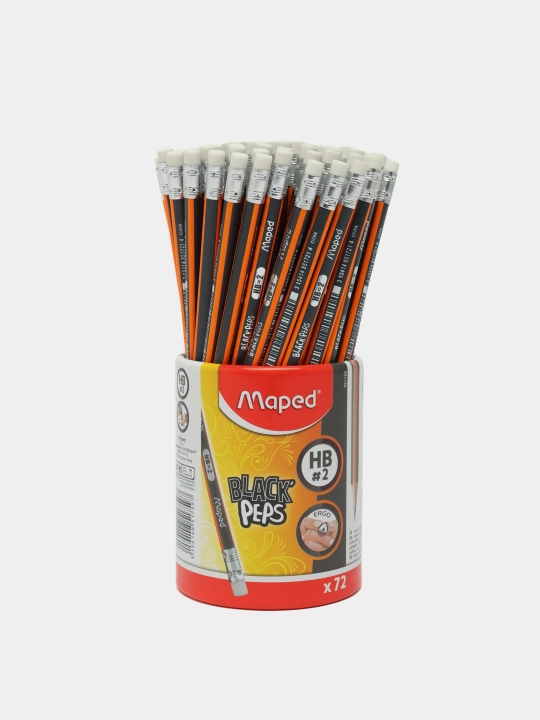 Qalamlar Maped Black'Peps HB #2, 72 dona - 