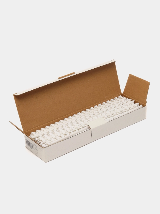 Pereplyot uchun prujina Bindi, 6 mm, 100 dona, oq