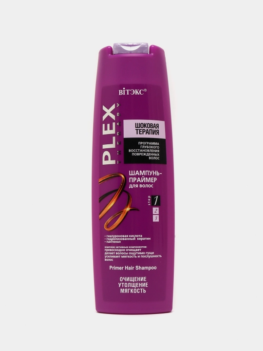 Viteks PLEX THERAPY SHOK TERAPIY soch uchun praymer shampuni, 400 ml