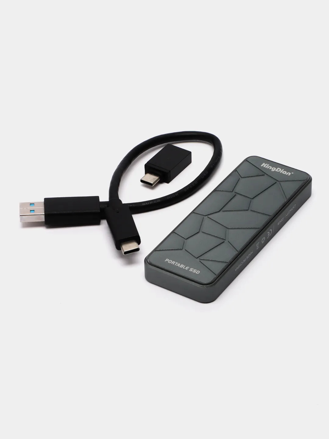 Портативный SSD жесткий диск для компьютера KingDian RGB Portable SSD ...