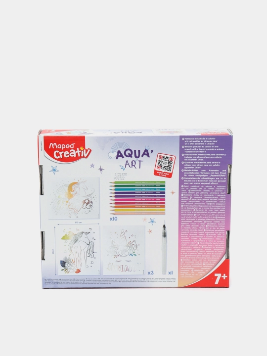 Rangli qalamlar va bo'yash kitobi Maped Creativ Aqua Art 907048