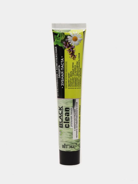 Tish pasta Viteks Black Clean Oqartirish + Kompleks himoya, 85 g - 