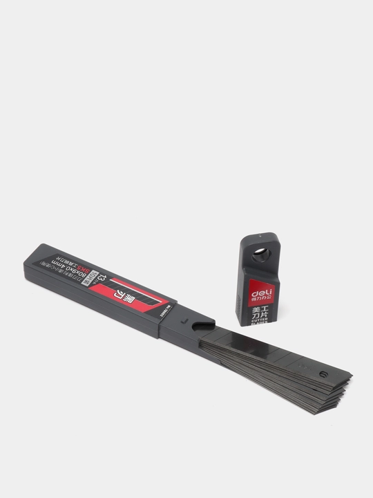 Pichoqlar Deli 78002, qora, 9 mm, 10 dona