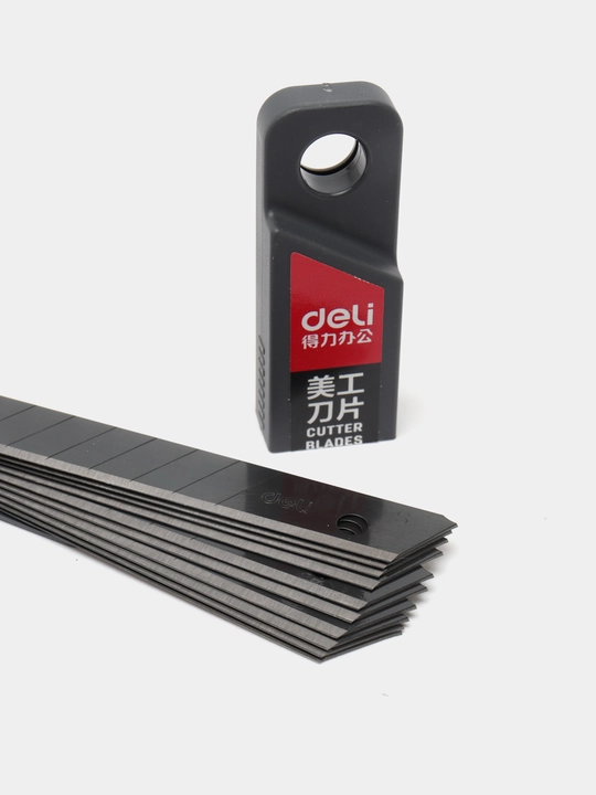 Pichoqlar Deli 78002, qora, 9 mm, 10 dona