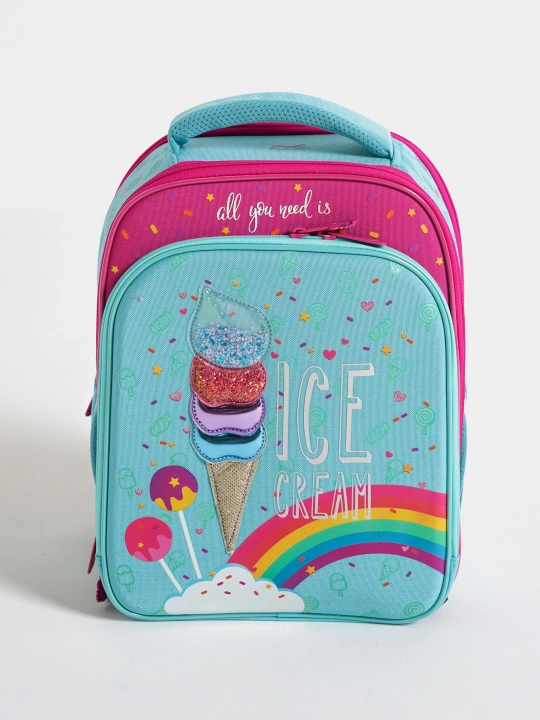 Ранец Berlingo Expert Plus "Rainbow Ice-cream" 37*28*18 см, 3 отделения, 2 кармана