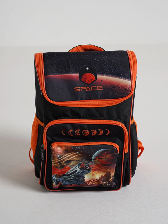 Ранец ArtSpace Happy School "Cosmic", облегченный, 39*28*18 см, 1 отделение