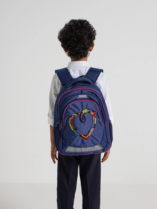 Рюкзак Berlingo Bliss "Colorful heart" 40 * 29 * 19 см