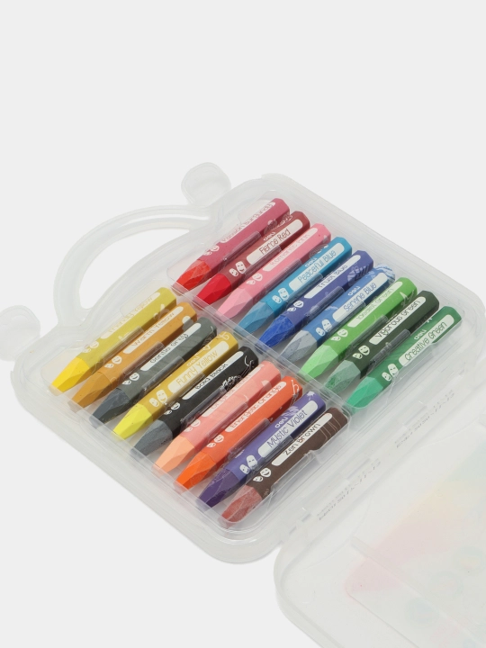 Pastel rangli bo'rlari Deli 20114, 18 ta rang 