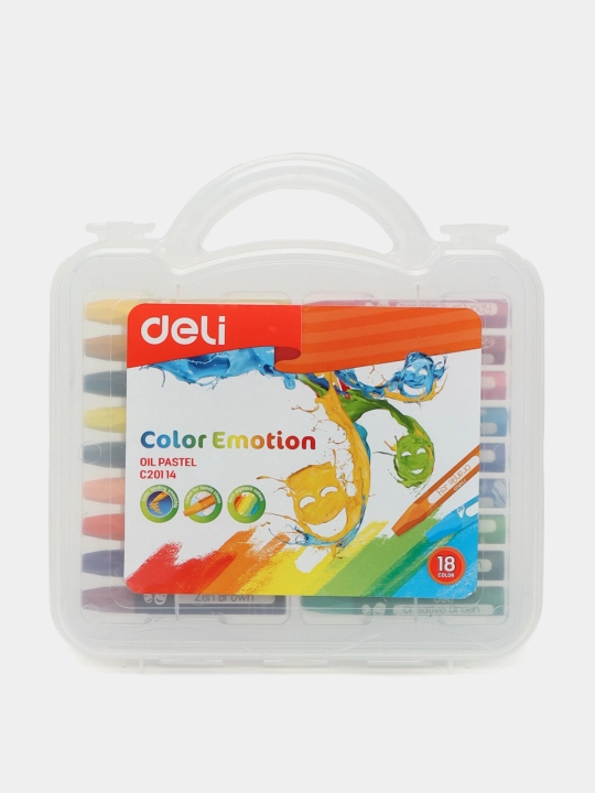 Пастельные мелки Deli 20114, 18 цветов - 