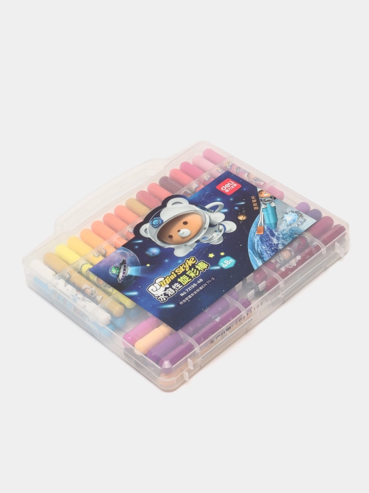 Pastel rangli bo`rlar Deli 72136, 48 rang
