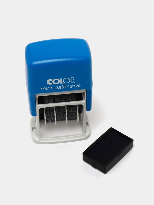 Датер-мини Colop S120 D19 русский, синий