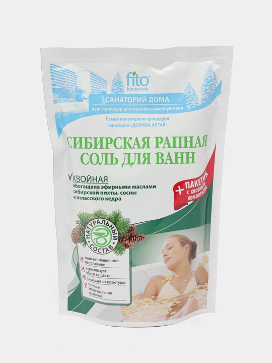 Sibir sho'r suvli vanna tuzi Fito cosmetic Ignabargli, 530 g