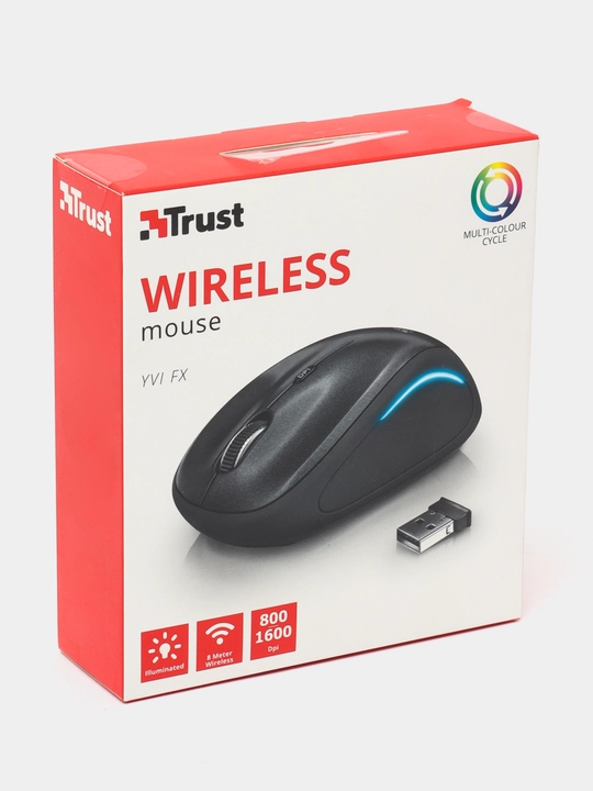 Simsiz sichqoncha Trust Yvi FX Black, 22333TRUST
