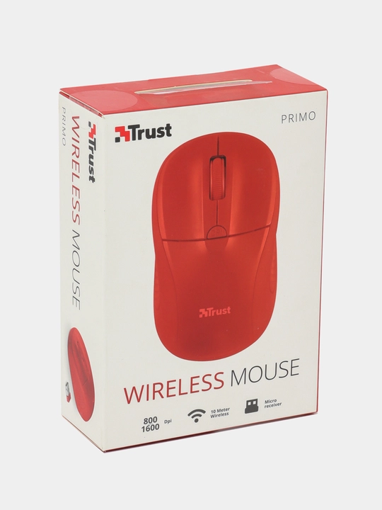 Simsiz sichqoncha Trust Primo, qizil 20787TRUST