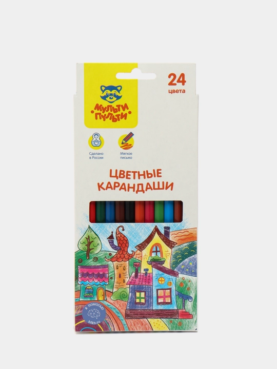 Rangli qalam to'plami Multi-Pulti Ajoyib sarguzashtlar, olti burchakli, 24 rang, 41050 - 