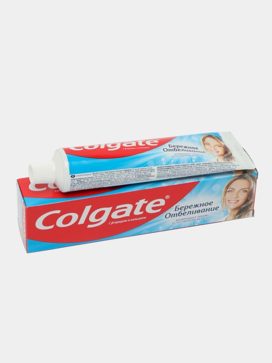 Colgate ehtiyotkorlik bilan oqartirish tish pastasi, ftor va kalsiy bilan, 100 ml