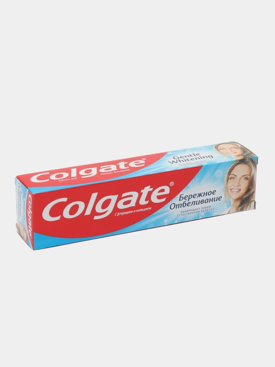 Colgate ehtiyotkorlik bilan oqartirish tish pastasi, ftor va kalsiy bilan, 100 ml