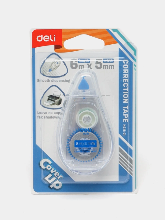 Штрих лента 3 шт, Deli EH21801, 5 мм * 6 м - 