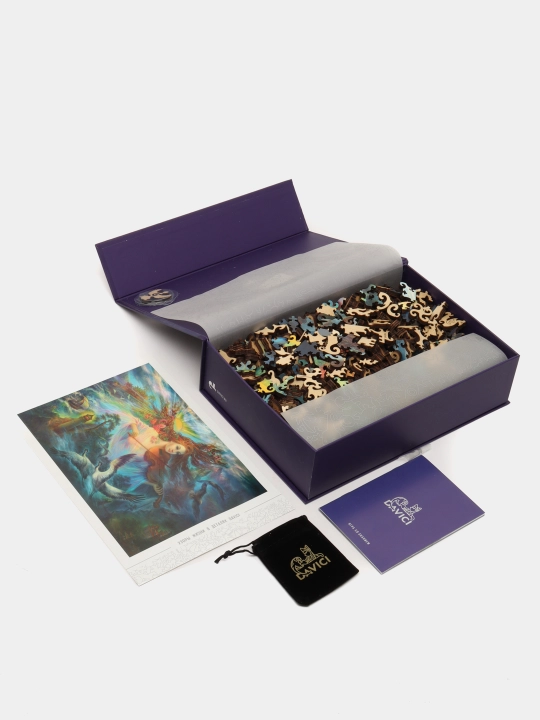 Yog'och pazllar Davici "Yer yuzida tinchlik", 700 element