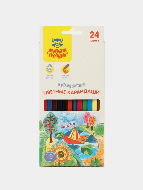 Rangli qalamlar "Multi-Pulti" "Aql bovar qilmaydigan sarguzashtlar" 24 ta rang Art: 833740 - 