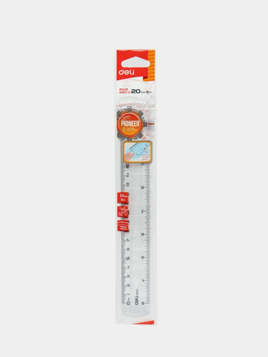 Линейка 5 шт, Deli EG00212, 20 см - 