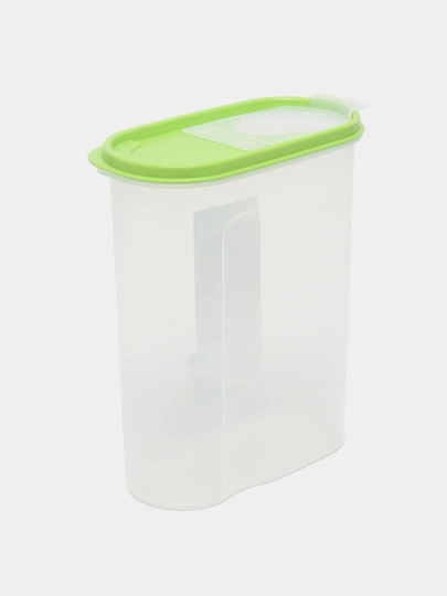 Oval konteyner mahsulotlar uchun, 18 x 9 x 22.5 sm 2,4 litr - 