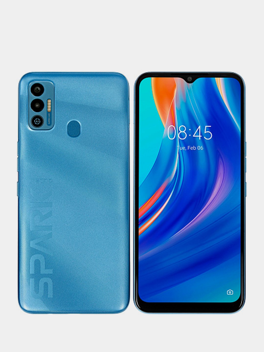 Смартфон Tecno Spark 7 4/64 GB Morpheus Blue купить по низким ценам в  интернет-магазине Uzum (34707)