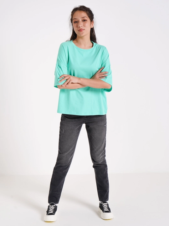 Ayollar jinsisi Bjeans Tapered Black/Black GM0099 - 