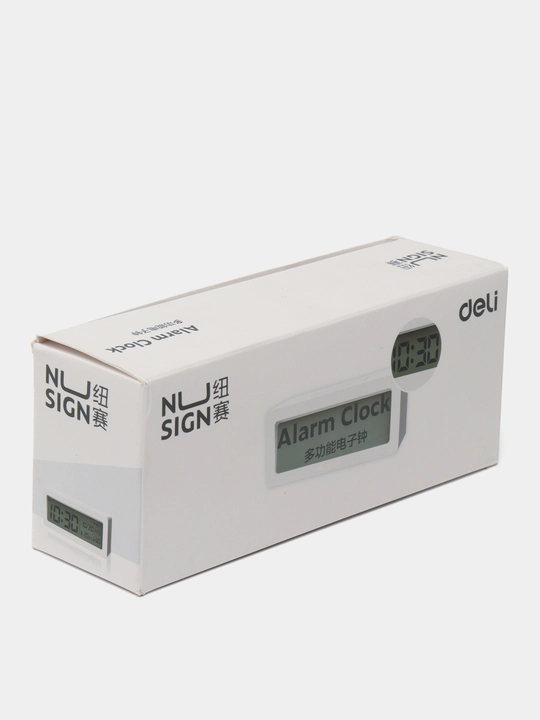 Часы настольные Deli NS881, белые