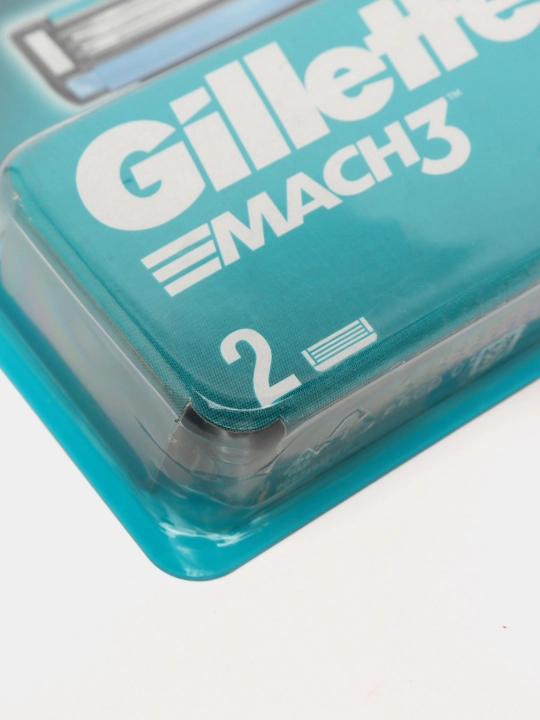 Сменные Кассеты Gillette Mach3 Для Бритвы, с 3 лезвиями, прочнее, чем сталь, для точного бритья, 2 шт