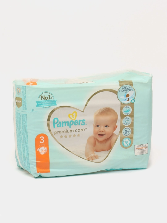 Подгузники для детей Pampers Premium Care 3 размер, 6-10 кг, 40 шт