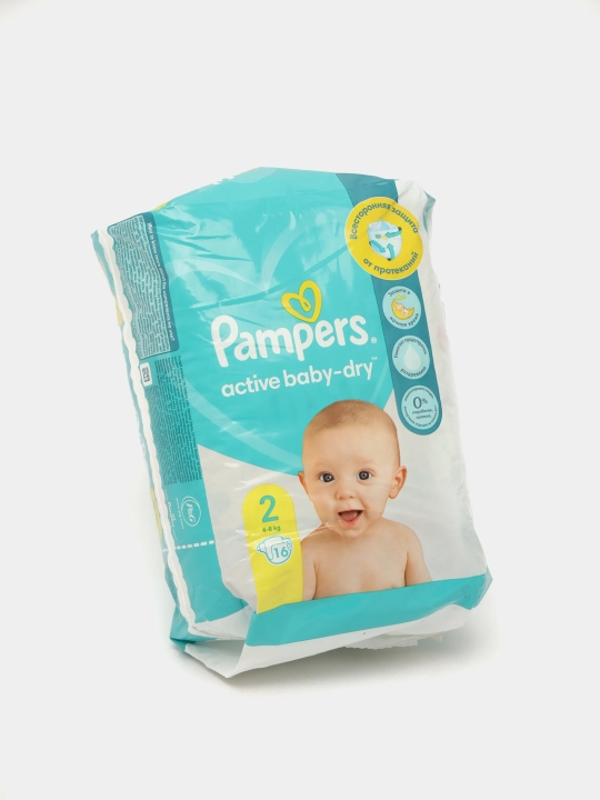 Подгузники для детей Pampers Active Baby 2 размер, 4-8 кг, 16 шт