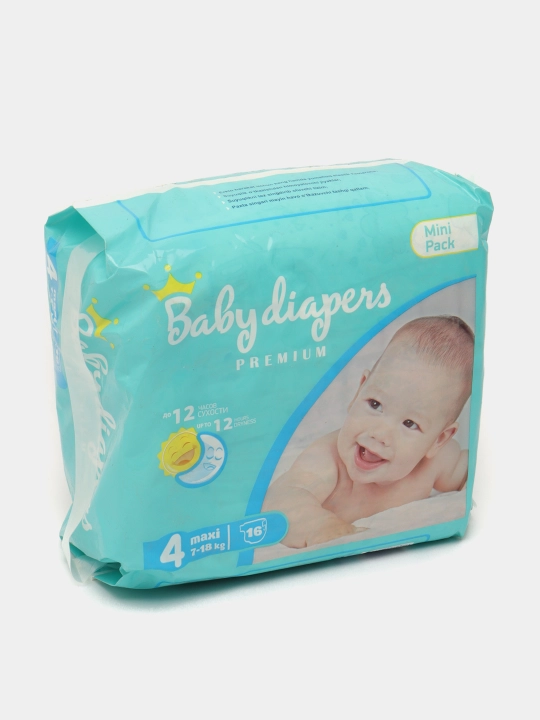 Детские подгузники Baby Diapers Maxi #4, 16 шт - 