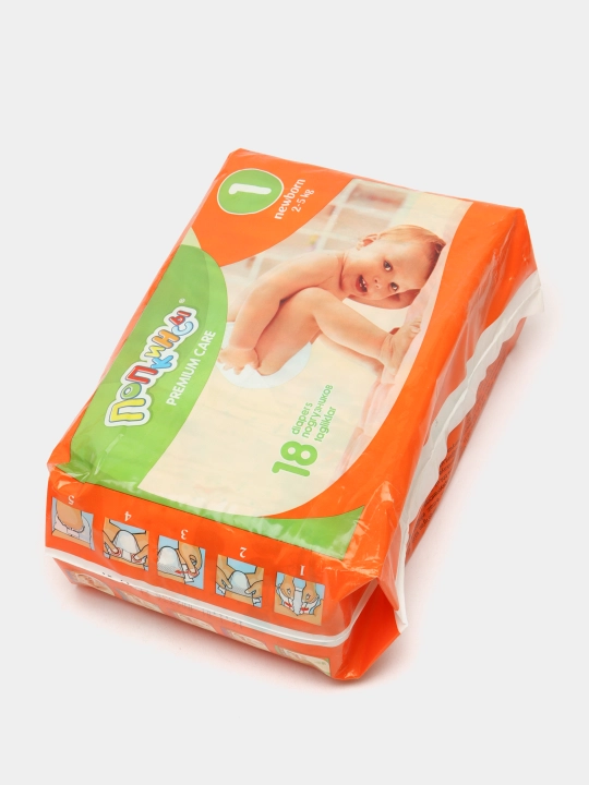 Детские подгузники Попкинсы Newborn 1, 2-5 кг, 18 шт