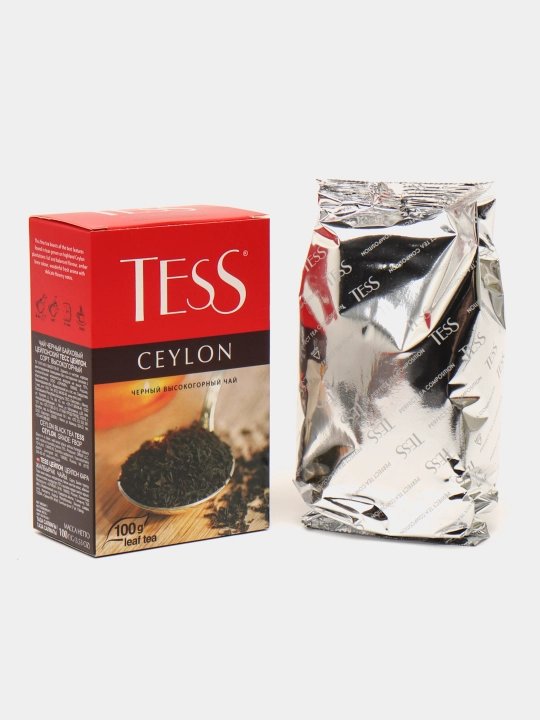 Чай черный Tess Ceylon, листовой, 100 г - 