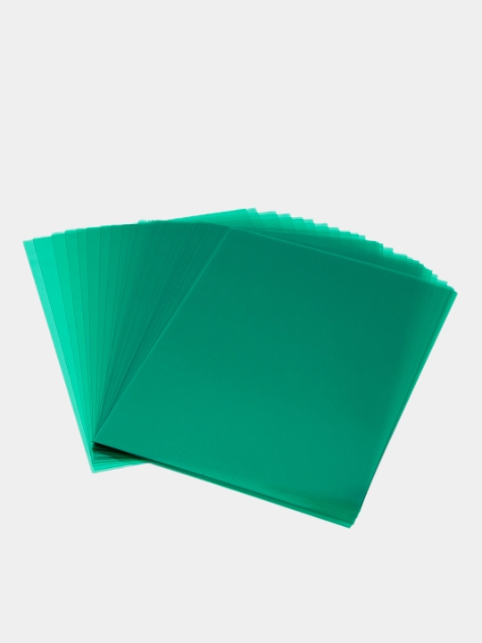 Bog'lash uchun qoplama Bindi, plastmassa, yashil, 0.18 mm, 100 dona