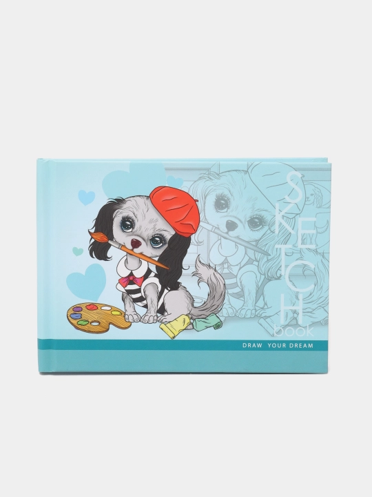 Скетчбук Art Studio of Happiness 21602 "Drew your dream", матовая ламинация, 7БЦ, 148х105 мм, А6ф, 48 листов - 