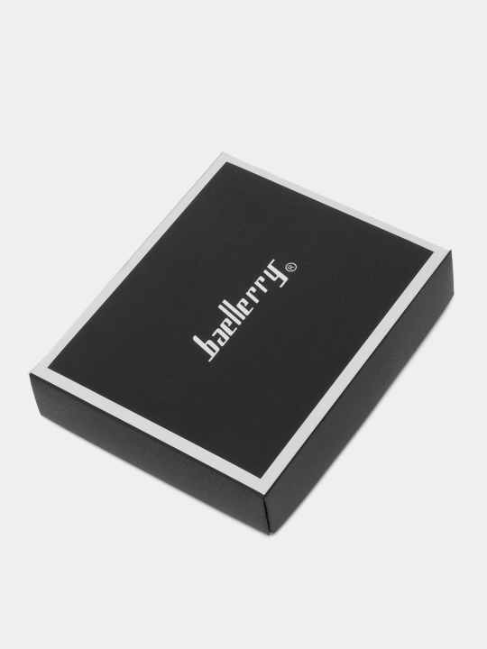 Erkaklar hamyoni Genuine Leather Classic Black