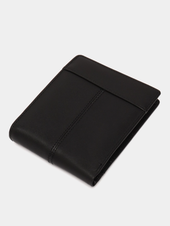 Erkaklar hamyoni Genuine Leather Classic Black