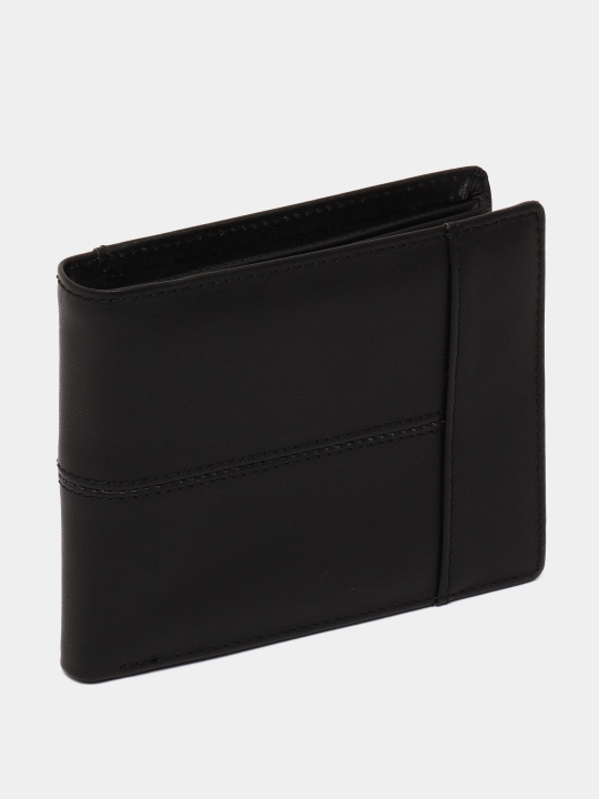 Erkaklar hamyoni Genuine Leather Classic Black